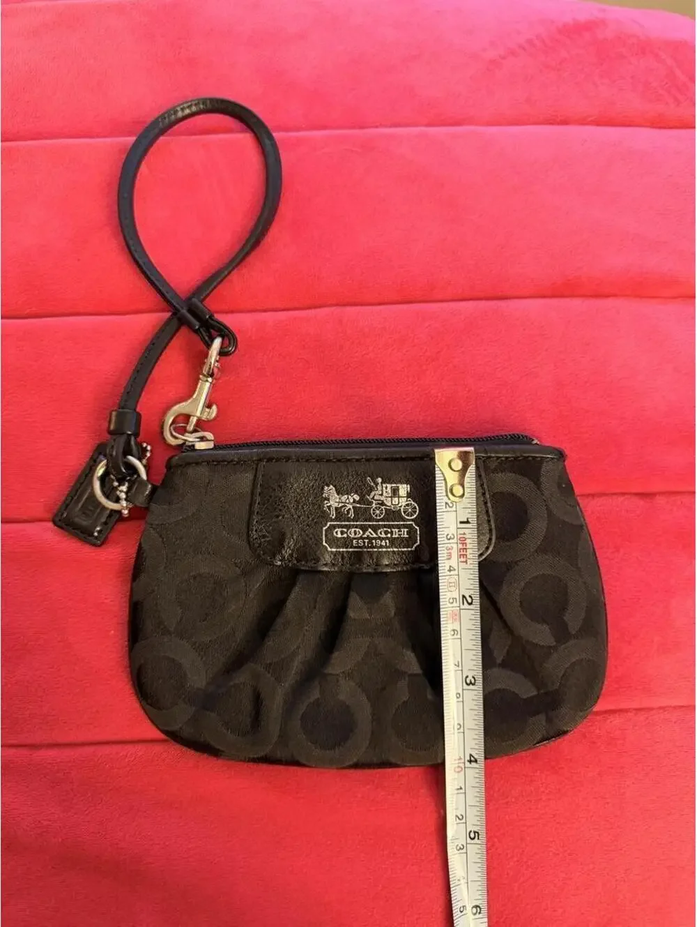 Vintage Black Coach Wristlet